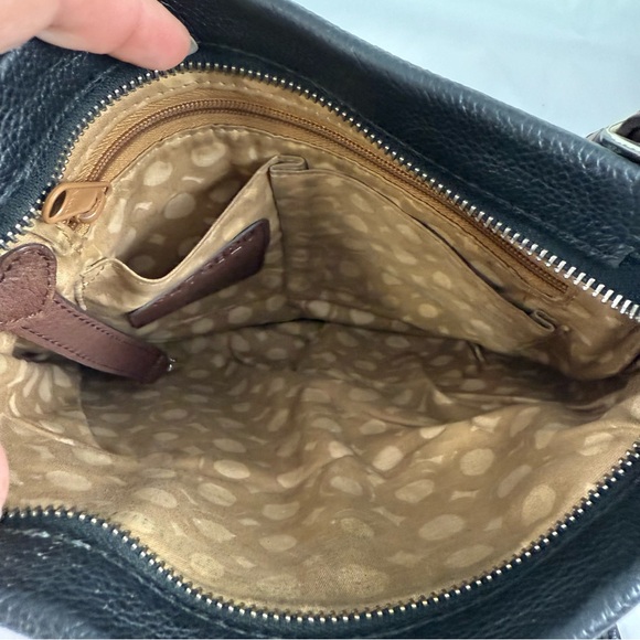 Brighton London Groove Selena Black Taupe Organizer Crossbody Bag Purse - Picture 8 of 16